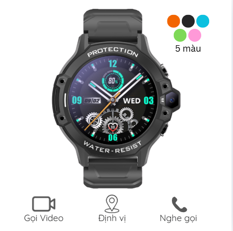 INEXT D38 Pro - Đồng Hồ Thông Minh Trẻ Em INEXT D38 Pro - Lắp SIM 4G Đàm Thoại 2 Chiều, Gọi Video Call, Định Vị, Kháng Nước IP67