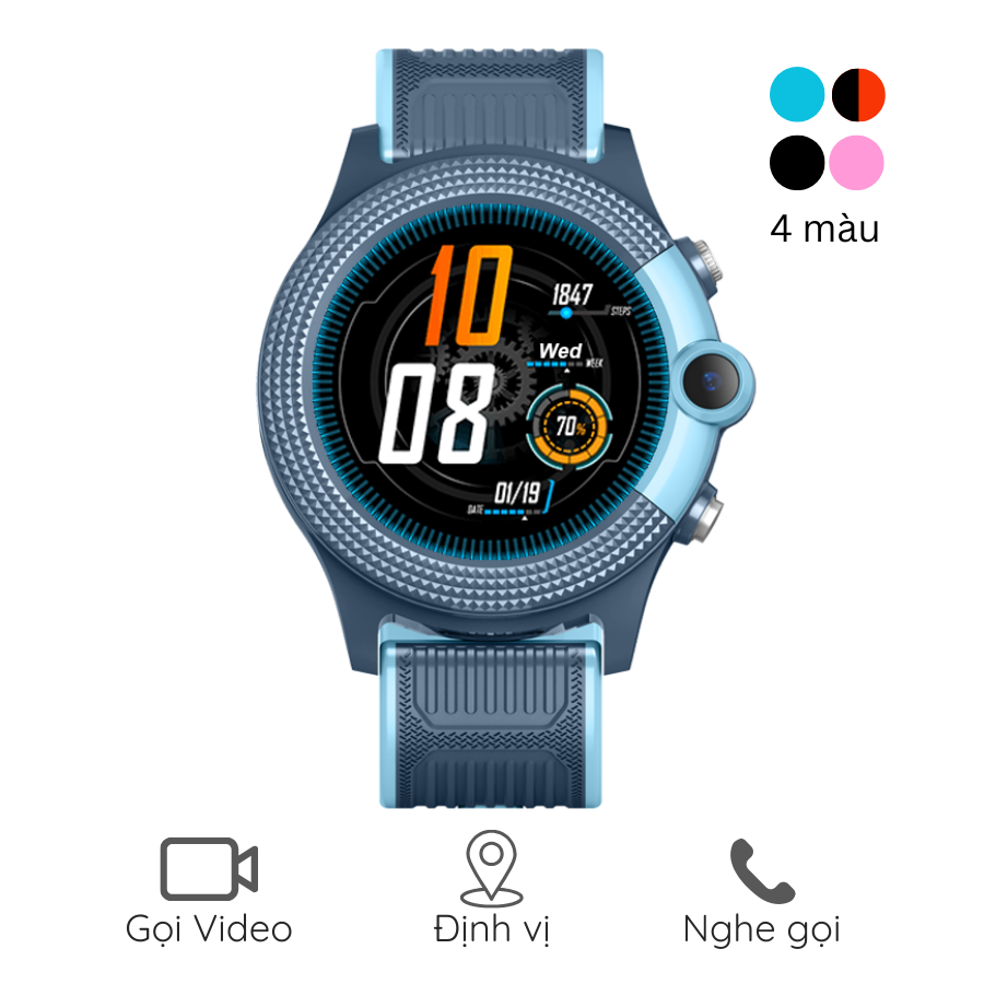 INEXT D36 - Đồng Hồ Thông Minh Trẻ Em INEXT D36 -&nbsp;Lắp SIM 4G Đàm Thoại 2 Chiều, Gọi Video Call, Định Vị, Kháng Nước IP67
