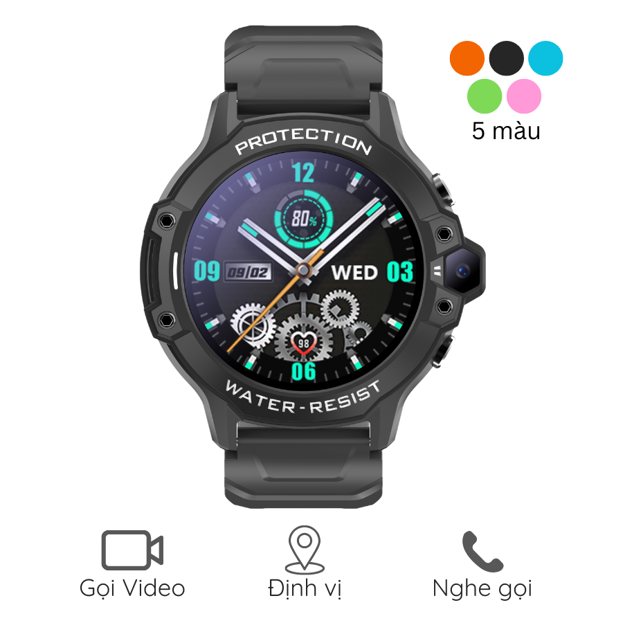 INEXT D38 Pro - Đồng Hồ Thông Minh Trẻ Em INEXT D38 Pro - Lắp SIM 4G Đàm Thoại 2 Chiều, Gọi Video Call, Định Vị, Kháng Nước IP67