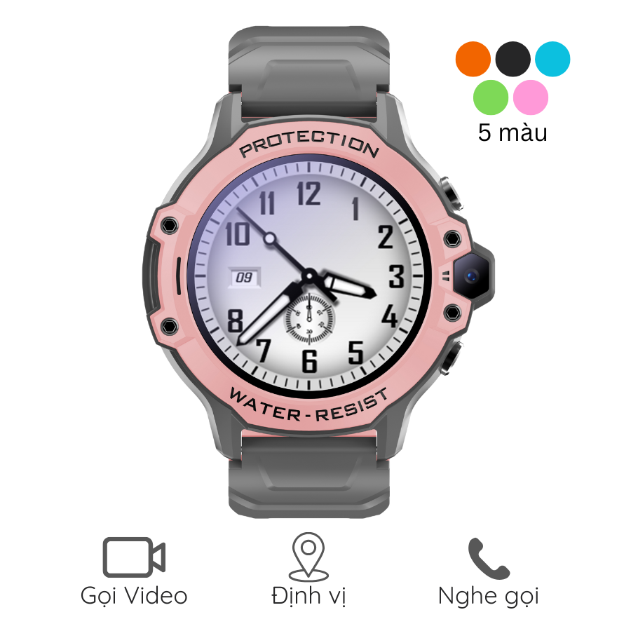 INEXT D38 Pro - Đồng Hồ Thông Minh Trẻ Em INEXT D38 Pro - Lắp SIM 4G Đàm Thoại 2 Chiều, Gọi Video Call, Định Vị, Kháng Nước IP67