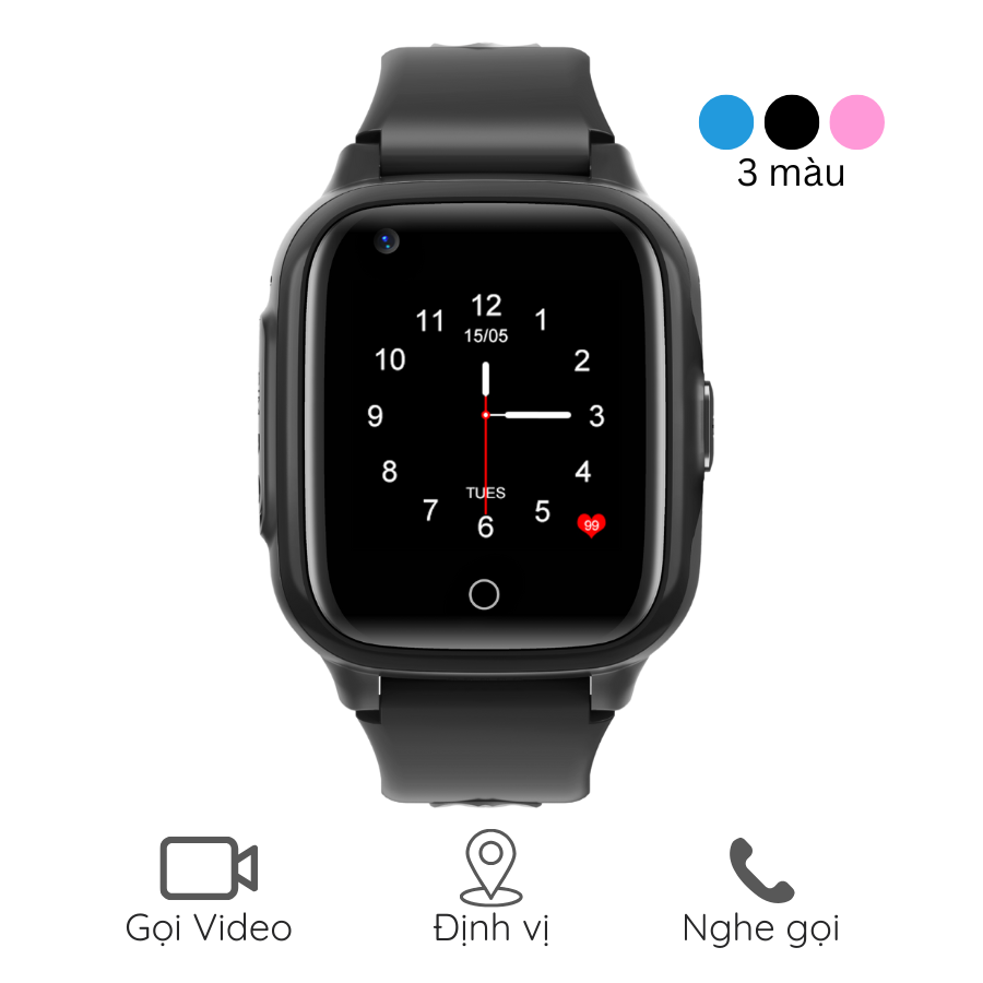INEXT D31 - Đồng Hồ Thông Minh Trẻ Em INEXT D31 - Lắp SIM 4G Đàm Thoại 2 Chiều, Gọi Video Call, Định Vị, Kháng Nước IP67